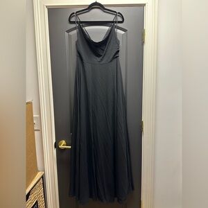 Lulu's Black Cowl-Neck Maxi Dress